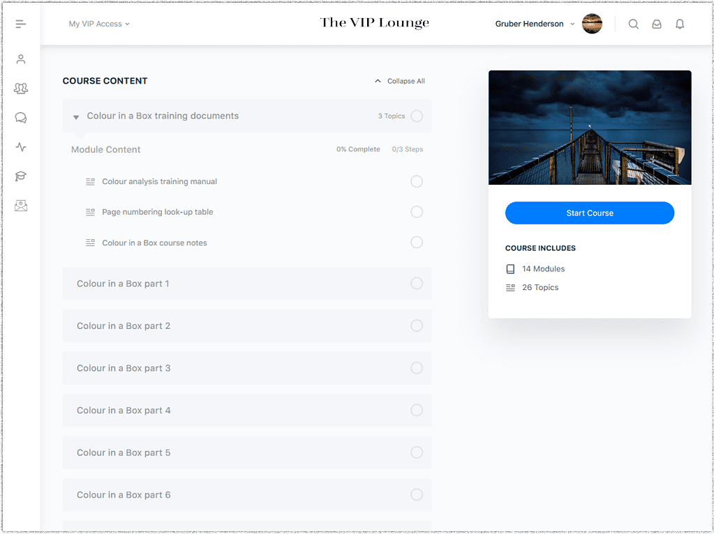 course upgrades and new features - new course modular structure