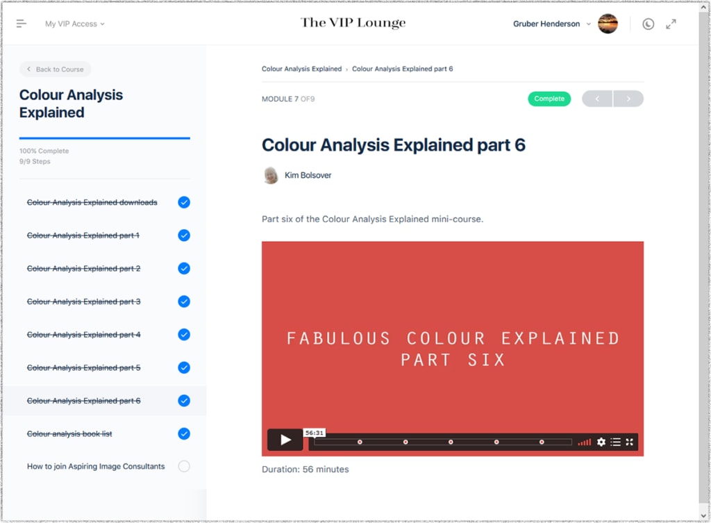 new coures progress tracking